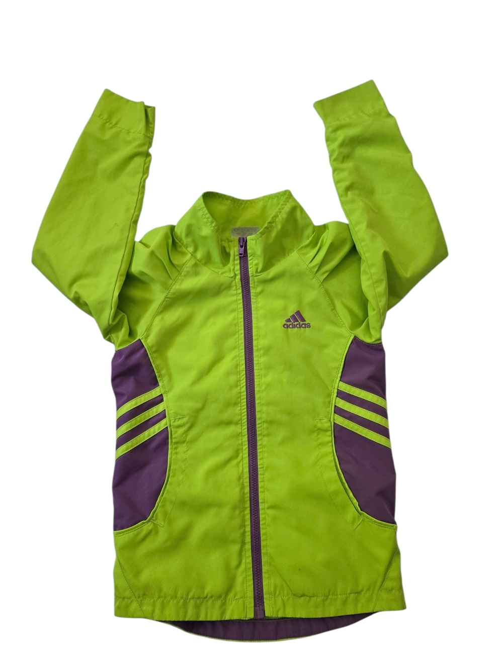 adidas Kids Lime Green & Purple Swim Rashguard Jacket